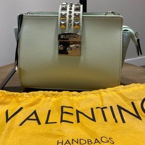 Mario Valentino Kiki Cross Body Bag Mint Color